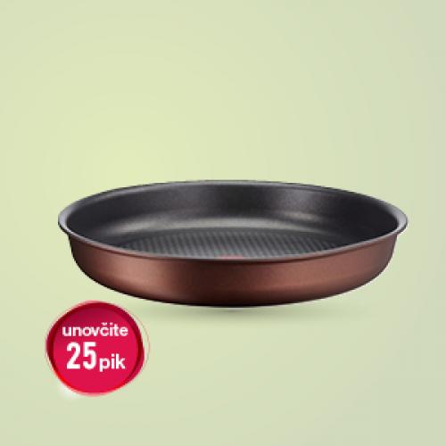  Ponev Ingenio Resource s premerom 22 cm. Redna cena je 32,48€, z unovčenjem 25 pik je cena posode 16,24€, z menjavo za staro posodo in dodatnim 10% popusta pa 12,99€.