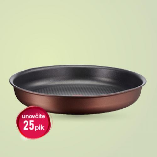 Ponev Ingenio Resource s premerom 24 cm. Redna cena je 37,48€, z unovčenjem 50 pik je cena posode 18,74€, z menjavo za staro posodo in dodatnim 10% popusta pa 14,99€.