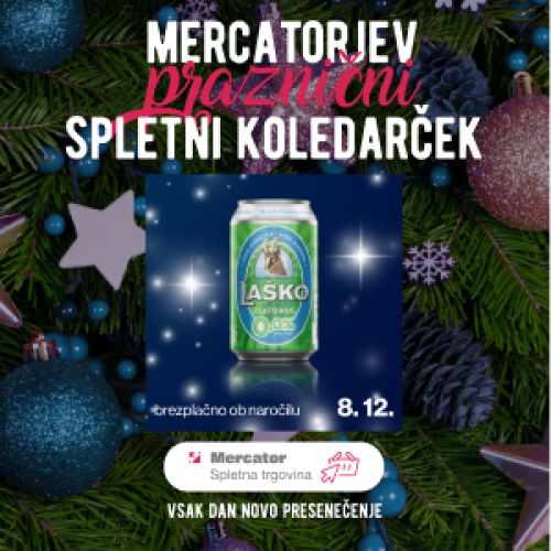 8. 12. 2021 - Laško brezalkoholno pivo brezplačno ob spletnem naročilu