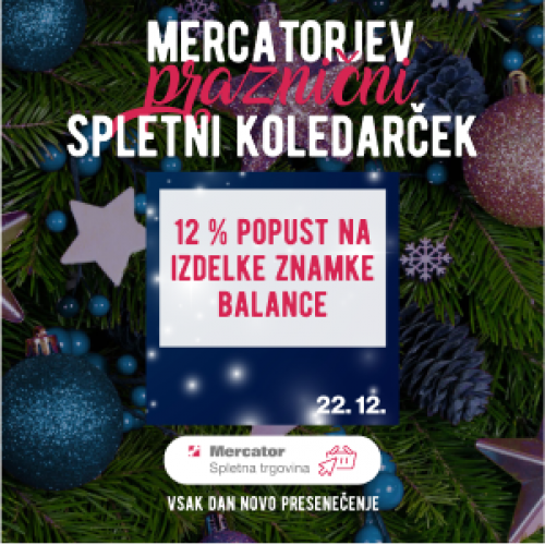 22. 12. 2021 - 12 % popust na izdelke znamke Balance