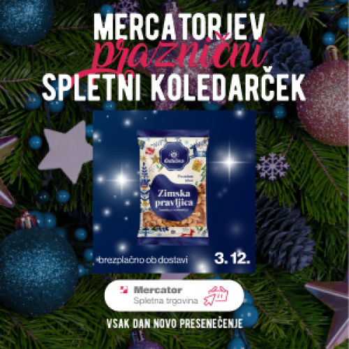 3. 12. 2021 - Mandlji Zimska pravljica brezplačno ob spletnem naročilu