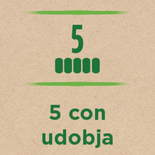 5 con udobja.