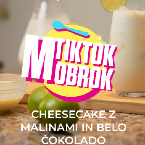 Osvežilna, kremasta in pripravljena brez peke, s sladkimi domačimi malinami.