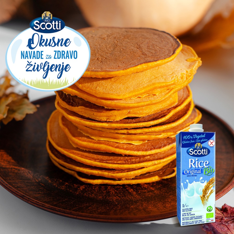 PANCAKE z rizevim napitkom Riso Scotti